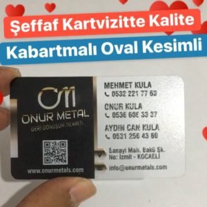 Manisa Şeffaf Kartvizit