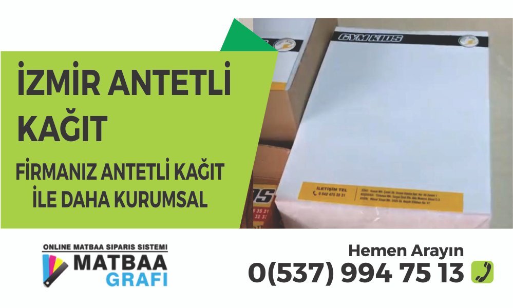 İzmir Antetli Kağıt